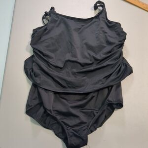 Miraclesuit One-Piece Swimsuit black 24 plus size bathing suit